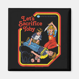 Opfere Toby Occult Retro Vintag Funny Adu Magnet
