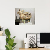 Opferische Tierfigur Poster (Heimbüro)