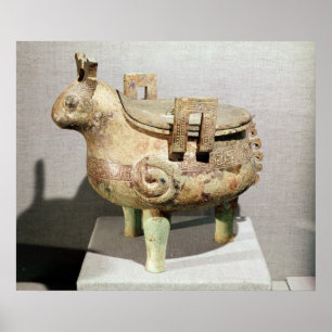 Opferische Tierfigur Poster