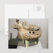 Opferische Tierfigur Postkarte (Vorne/Hinten)
