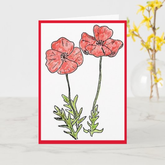 Opferkarte leer karte (Gelbe Blume)