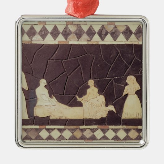 Opferszene Silbernes Ornament (Vorne)