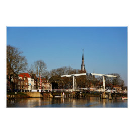 Ophaalbrug in Nederland. Poster