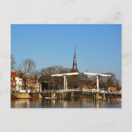 Ophaalbrug in Nederland. Postkarte