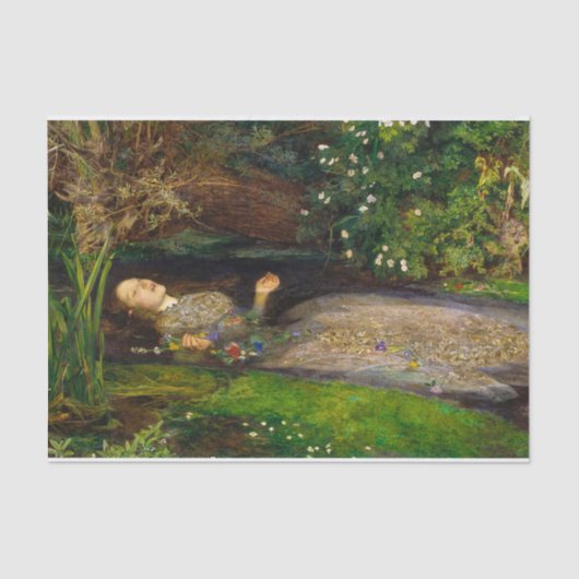 Ophelia, 1851 von John Everett Millais Seidenpapier (Vorderseite)