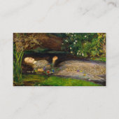 Ophelia, 1851 von John Everett Millais Visitenkarte (Vorderseite)