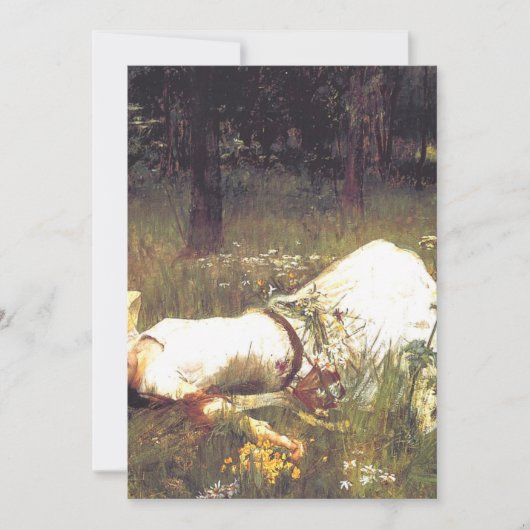 Ophelia 1889 von John William Waterhouse Einladung (Vorderseite)