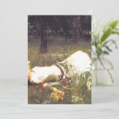 Ophelia 1889 von John William Waterhouse Einladung (Stehend Vorderseite)