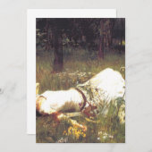 Ophelia 1889 von John William Waterhouse Einladung (Vorne/Hinten)
