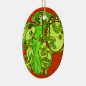 Ophelia-Absinth Keramikornament (Rechts)