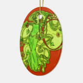Ophelia-Absinth Keramikornament (Links)