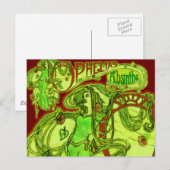 Ophelia-Absinth Postkarte (Vorne/Hinten)