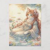 Ophelia als Katze Postkarte (Vorderseite)