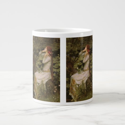 Ophelia am Teich von John William Waterhouse Jumbo-Tasse (Vorderseite)