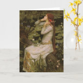 Ophelia am Teich von John William Waterhouse Karte (Gelbe Blume)