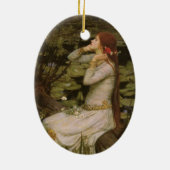 Ophelia am Teich von John William Waterhouse Keramikornament (Hinten)
