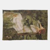 Ophelia am Teich von John William Waterhouse Küchentuch (Horizontal)