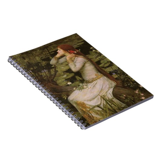 Ophelia am Teich von John William Waterhouse Notizblock (Rechte Seite)