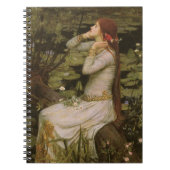Ophelia am Teich von John William Waterhouse Notizblock (Vorderseite)