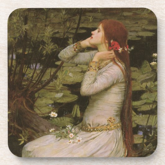 Ophelia am Teich von John William Waterhouse Untersetzer (Vorderseite)