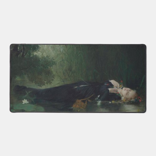 Ophelia Art by Jean Baptiste Bertrand  Schreibtischunterlage (Vorderseite)