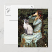 Ophelia - Blue Point Siamese cat Postkarte (Vorne/Hinten)
