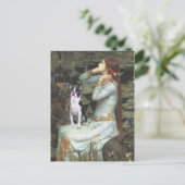 Ophelia & - Boston Terrier Postkarte (Stehend Vorderseite)