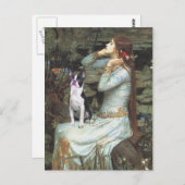Ophelia & - Boston Terrier Postkarte (Vorne/Hinten)