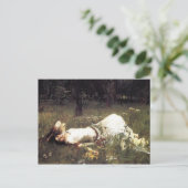 Ophelia, die auf der Wiese liegt Postkarte (Stehend Vorderseite)