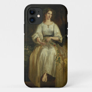 Ophelia, die ihre Girlanden, 1842 (Öl, spinnt auf Case-Mate iPhone Hülle