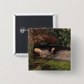 Ophelia durch John Everett Millais Button (Vorne & Hinten)