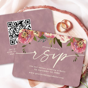 Ophelia Floral Dusty Pink Website QR Code UAWG Begleitkarte