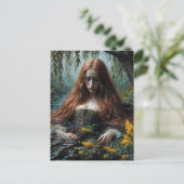 Ophelia Half-Submerged Original Art Postkarte (Stehend Vorderseite)