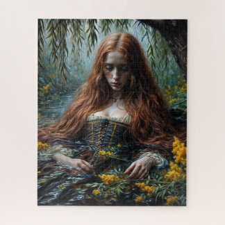 Ophelia In Water Original Art Puzzle