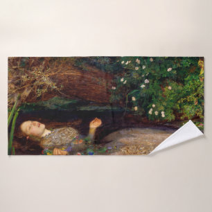 Ophelia, John Everett Millais, 1851-1852 Badehandtuch