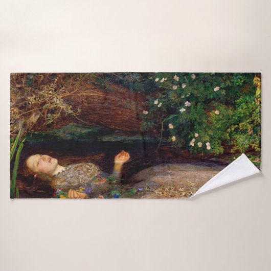 Ophelia, John Everett Millais, 1851-1852 Badehandtuch (Badehandtuch)