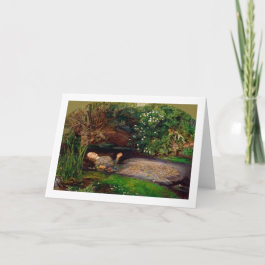 Ophelia, John Everett Millais, 1851-1852 Karte (Vorderseite)