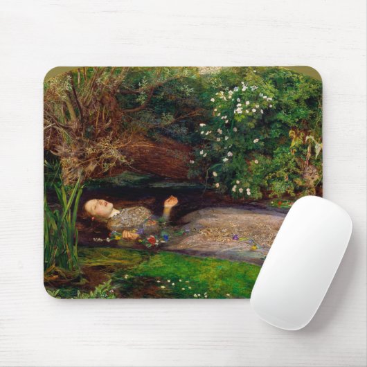 Ophelia, John Everett Millais, 1851-1852 Mousepad (Mit Mouse)