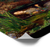 Ophelia, John Everett Millais, 1851-1852 Poster (Ecke)