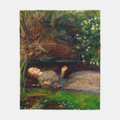 Ophelia, John Everett Millais Fleecedecke (Vorderseite)