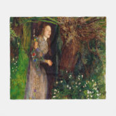 Ophelia, John Everett Millais Fleecedecke (Vorderseite (Horizontal))
