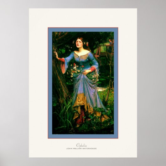 Ophelia ~ John William Waterhouse Poster (Vorne)