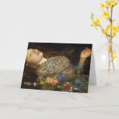 Ophelia-Malerei von John Everett Millais Karte (Gelbe Blume)