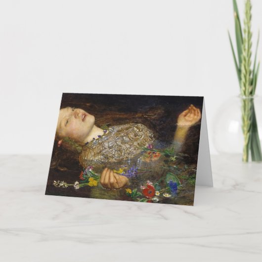 Ophelia-Malerei von John Everett Millais Karte (Vorderseite)