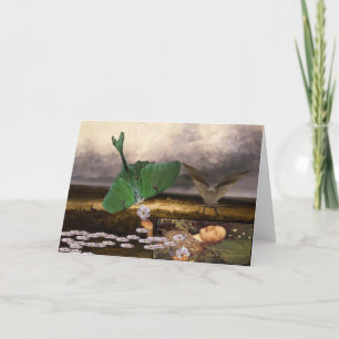 Ophelia mit Motten-Karte Karte