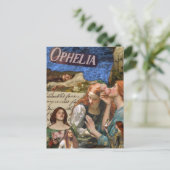 Ophelia Mixed Media Collage Postkarte (Stehend Vorderseite)