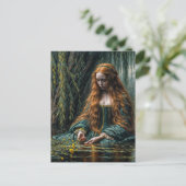 Ophelia nahe der Weide Originalkunst  Postkarte (Stehend Vorderseite)