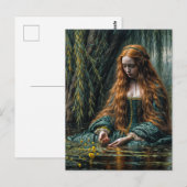 Ophelia nahe der Weide Originalkunst  Postkarte (Vorne/Hinten)