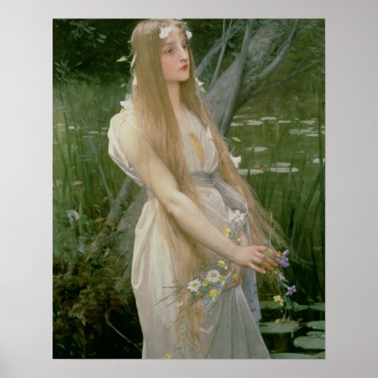 Ophelia (oil on canvas) poster (Vorne)