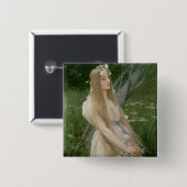 Ophelia (Öl auf Leinwand) Button (Vorne & Hinten)